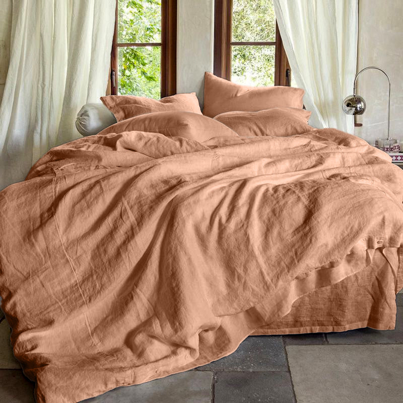 The VÎURE Pure French Flax Linen Bedding Set