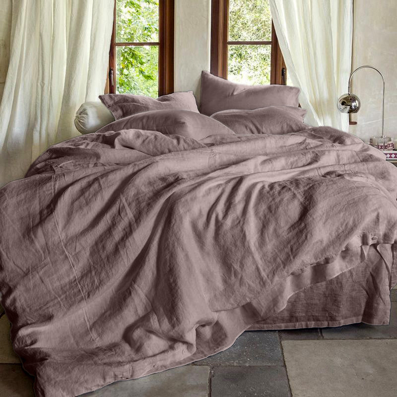 The VÎURE Pure French Flax Linen Bedding Set